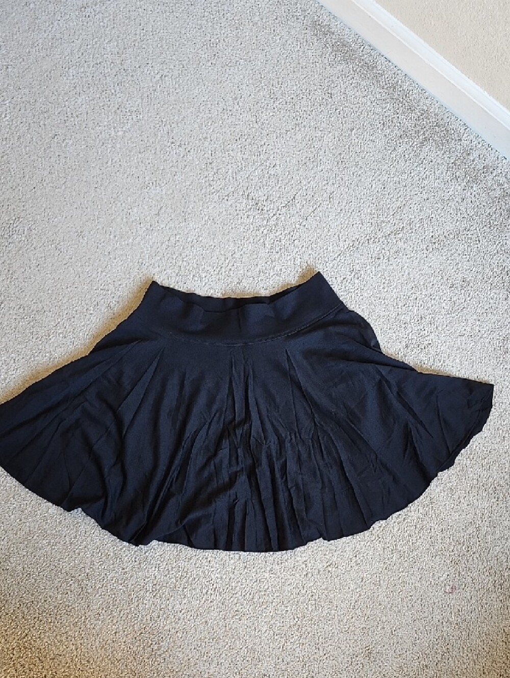 Two Classic Circle Skater Skirts — White and Black B. - Picture 3 of 8
